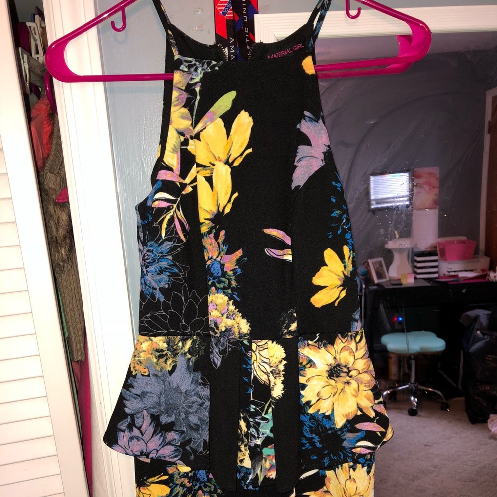 Material girl peplum Bodycon Dress